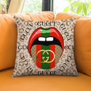 Tip Of My Louie Tounge Throw Pillow By Jodi Pedri