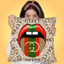 Tip Of My Louie Tounge Throw Pillow By Jodi Pedri