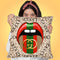 Tip Of My Louie Tounge Throw Pillow By Jodi Pedri