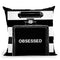 Obsessed Perfume Bottle Throw Pillow by Jodi Pedri