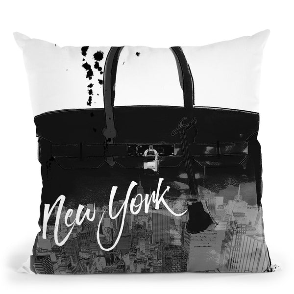 Black Nyc Throw Pillow by Jodi Pedri