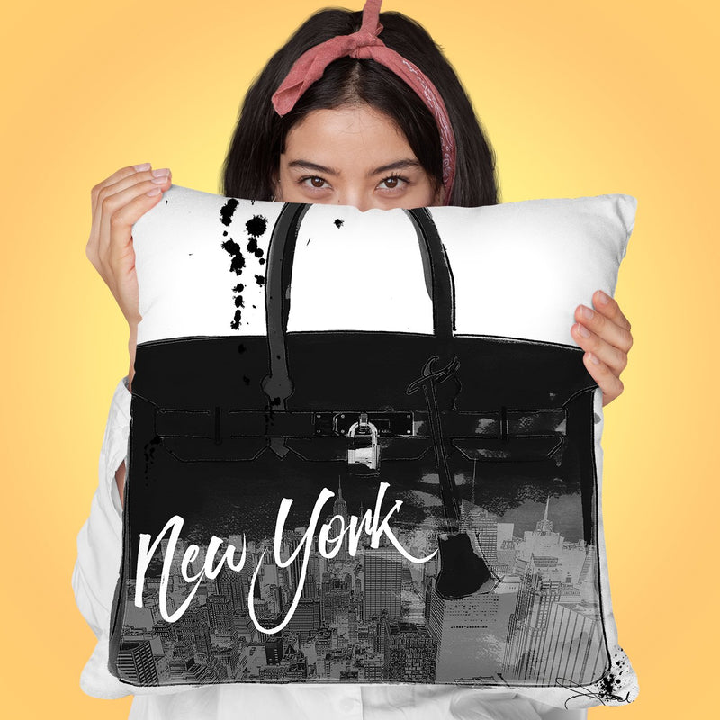 Black Nyc Throw Pillow by Jodi Pedri