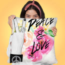Peace And Love Throw Pillow by Jodi Pedri