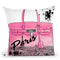 Pink Paris Throw Pillow by Jodi Pedri