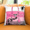Pink Paris Throw Pillow by Jodi Pedri