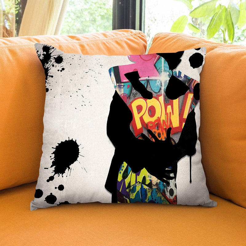 Pow Throw Pillow by Jodi Pedri
