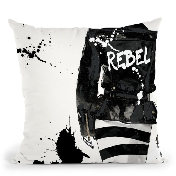 Rebel Throw Pillow by Jodi Pedri