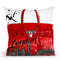 Red London Throw Pillow by Jodi Pedri