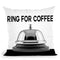 Ring For Coffee Throw Pillow by Jodi Pedri