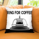 Ring For Coffee Throw Pillow by Jodi Pedri