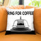 Ring For Coffee Throw Pillow by Jodi Pedri