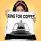 Ring For Coffee Throw Pillow by Jodi Pedri