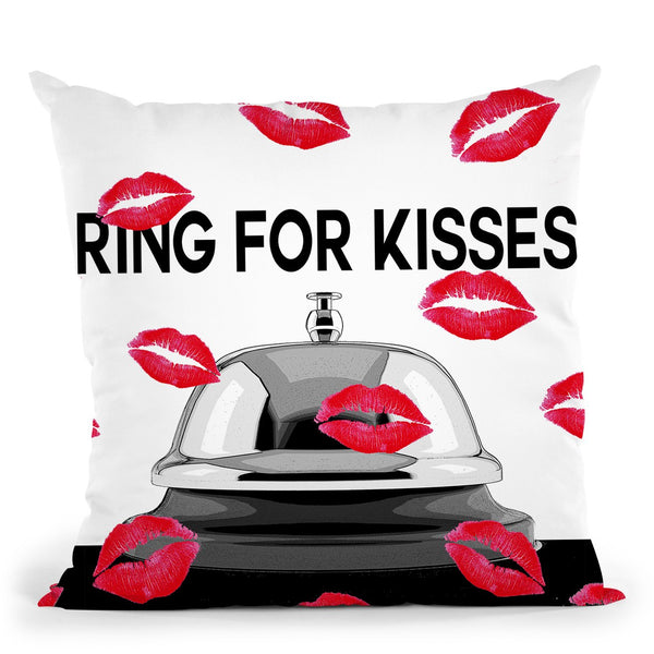 Ring For Kisses Throw Pillow by Jodi Pedri