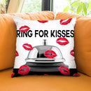 Ring For Kisses Throw Pillow by Jodi Pedri