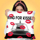 Ring For Kisses Throw Pillow by Jodi Pedri