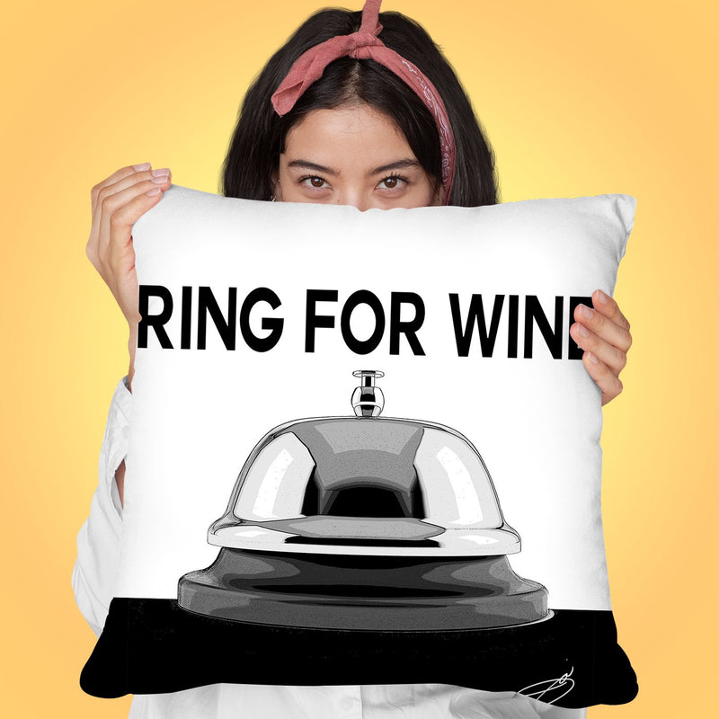 Ring For Wine Throw Pillow by Jodi Pedri