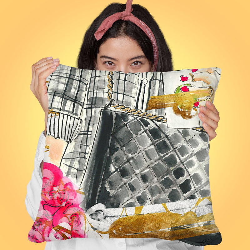 Saturday Throw Pillow by Jodi Pedri