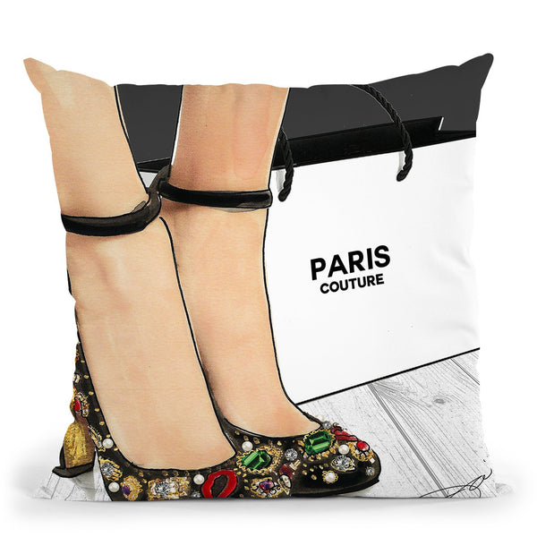 Sparkle In Heels Throw Pillow by Jodi Pedri