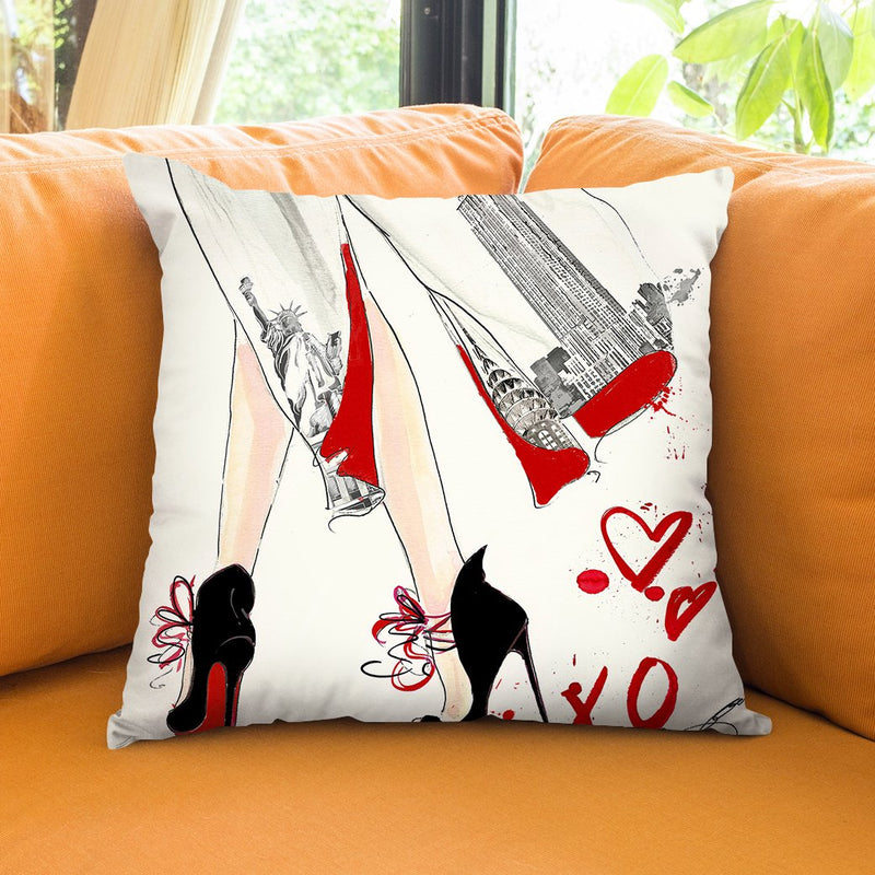 Spring In New York Throw Pillow by Jodi Pedri