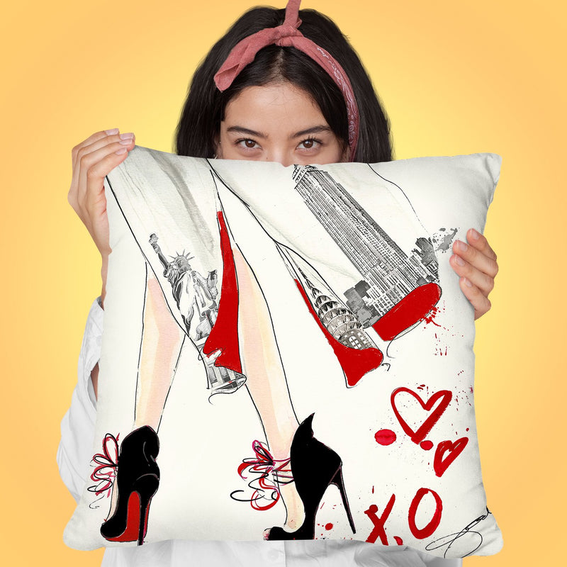 Spring In New York Throw Pillow by Jodi Pedri