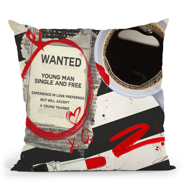 Wanted Throw Pillow by Jodi Pedri