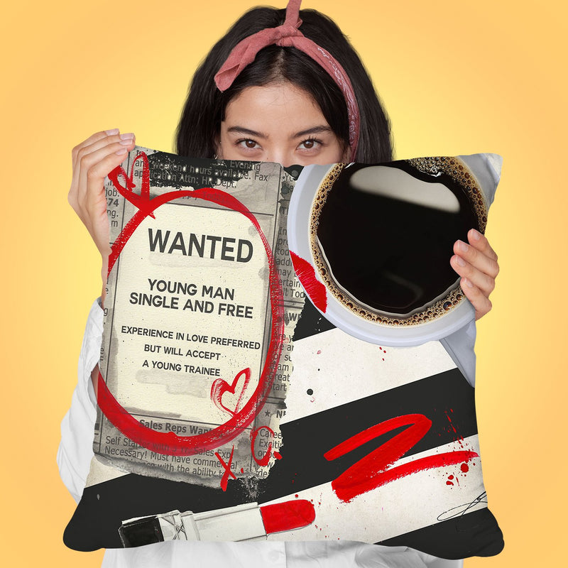 Wanted Throw Pillow by Jodi Pedri