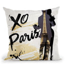 Xo Paris Throw Pillow by Jodi Pedri