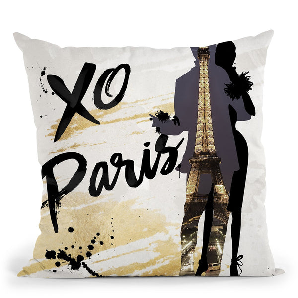Xo Paris Throw Pillow by Jodi Pedri