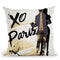 Xo Paris Throw Pillow by Jodi Pedri