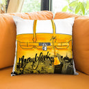Yellow New York Throw Pillow by Jodi Pedri
