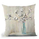 Cotton Bouquet Throw Pillow By Julia Purinton