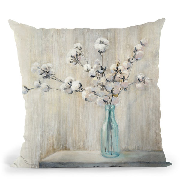 Cotton Bouquet Throw Pillow By Julia Purinton