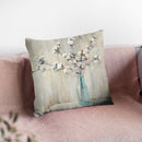 Cotton Bouquet Throw Pillow By Julia Purinton