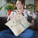 Cotton Bouquet Throw Pillow By Julia Purinton