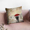 Romantic Paris Iii Red Umbrella Throw Pillow By Julia Purinton