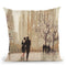 An Evening Out Neutral Throw Pillow By Julia Purinton