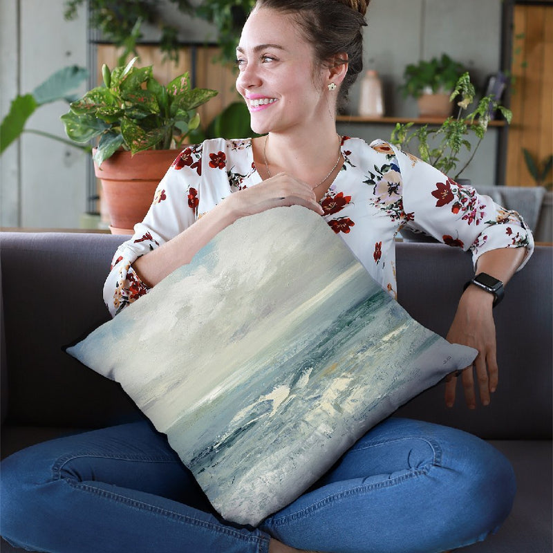 Waves Throw Pillow By Julia Purinton