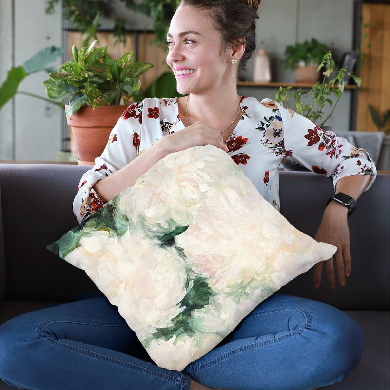 Blushing Summer I Throw Pillow By Julia Purinton