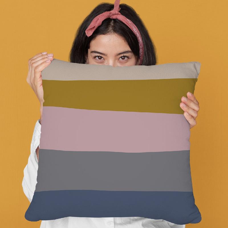 Abstract V Throw Pillow By June Journal