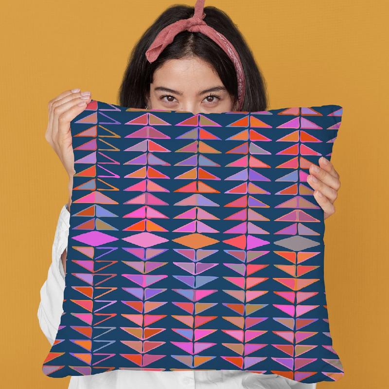Geometric Ix Throw Pillow By June Journal