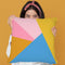 Geometric X Throw Pillow By June Journal