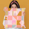 Geometric Xi Throw Pillow By June Journal