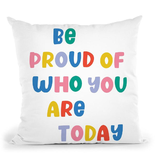 Be Proud Rainbow Ii Throw Pillow By June Journal