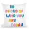 Be Proud Rainbow Ii Throw Pillow By June Journal