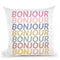 Bonjour Pastel Throw Pillow By June Journal