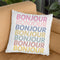 Bonjour Pastel Throw Pillow By June Journal