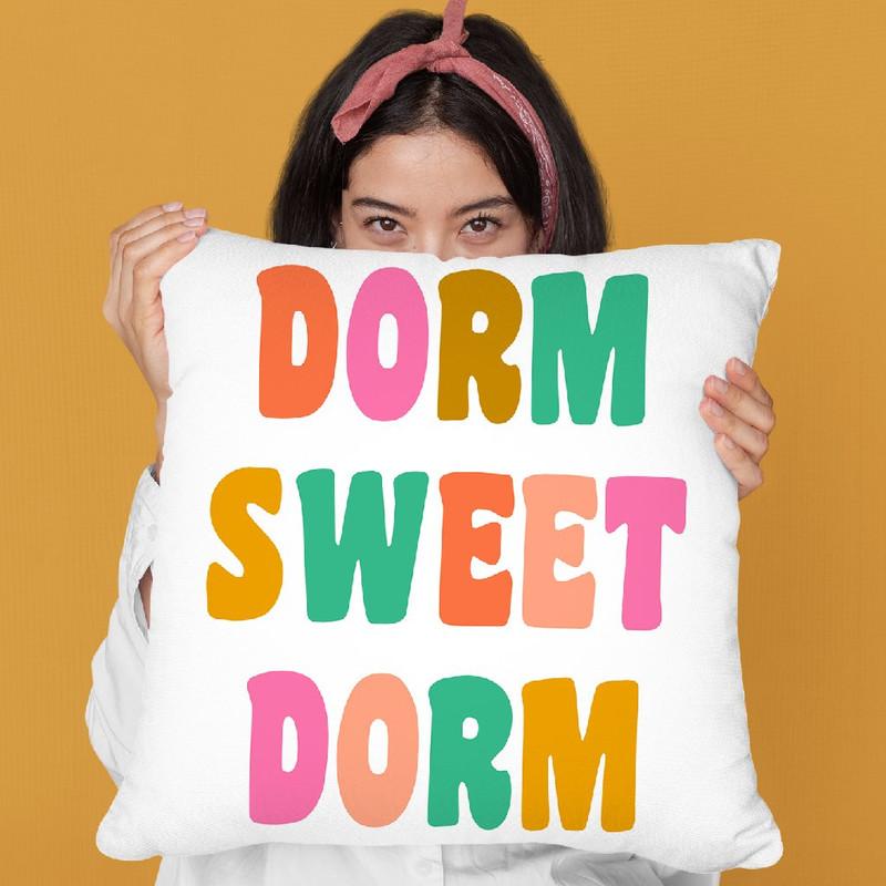 Dorm Sweet Dorm Iii Throw Pillow By June Journal