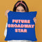 Future Broadway Star Ii Throw Pillow By June Journal