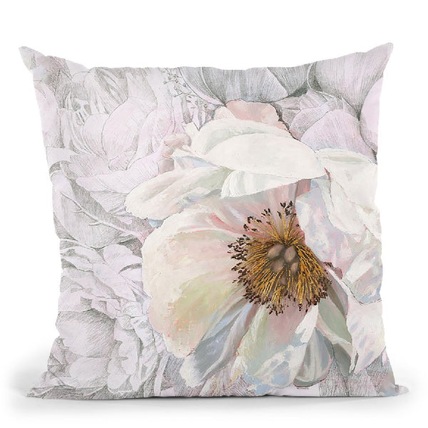 Blooming Sketch Throw Pillow By James Wiens