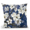 Cherry Blossoms I Indigo Crop Throw Pillow By James Wiens